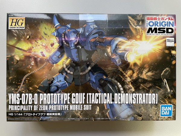HG YMS-07B-0 Prototype Gouf (Tactical Demonstration Machine)